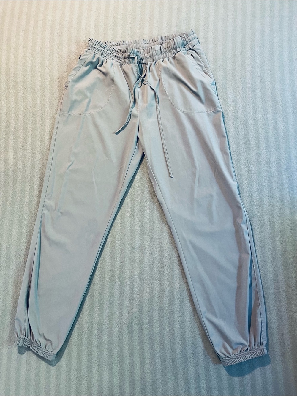 Zac & Rachel Light Gray Elastic Cuff Jogger Pants